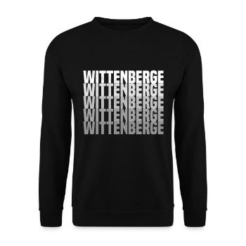Wittenberge - Unisex Pullover - Schwarz - Vorne - Alina (178cm) & Michal (187cm)