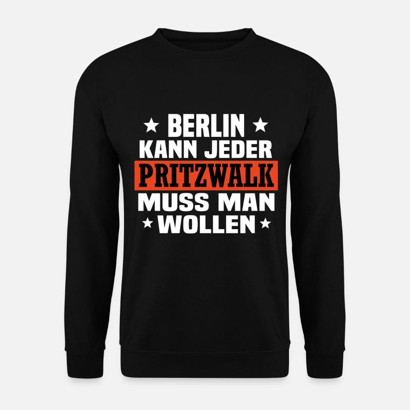 Pritzwalk - Unisex Pullover - Schwarz