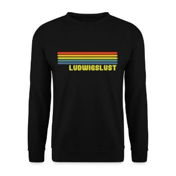 Ludwigslust - Unisex Pullover - Schwarz - Vorne - Alina (178cm) & Michal (187cm)