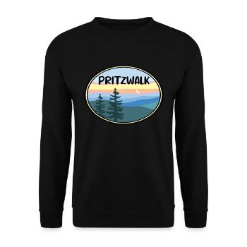 Pritzwalk - Unisex Pullover - Schwarz - Vorne - Alina (178cm) & Michal (187cm)