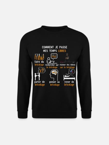 DIY Freizeit DIY Geschenk - Unisex Pullover - Schwarz