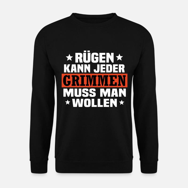 grimmen Vorpommern - Unisex Pullover - Schwarz