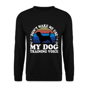 Basset Griffon Vend Grand Dog Silhouette Retro - Unisex Sweatshirt - black - Front - Alina (178cm) & Michal (187cm)