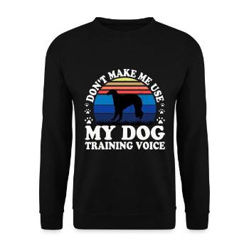 Borzoi Dog Lover Silhouette Vintage Sunset - Unisex Sweatshirt - black - Front - Alina (178cm) & Michal (187cm)