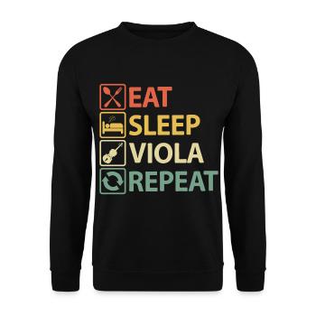 Alto Violon Dictons drôles drôles - Sweat-shirt Unisexe - noir - Devant - Alina (178cm) & Michal (187cm)