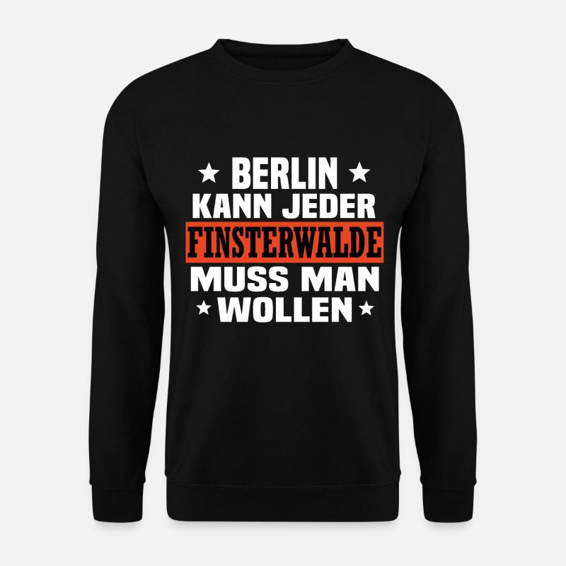 Finsterwalde - Unisex Pullover - Schwarz