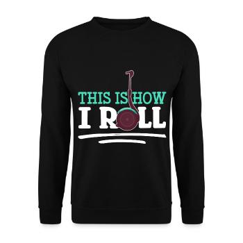 Segway Driver Driving Tours - Unisex Sweatshirt - black - Front - Alina (178cm) & Michal (187cm)