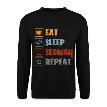 Segway Transport Balance Tour - Unisex Sweatshirt - black - Front - Alina (178cm) & Michal (187cm)