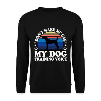 Jack Russell Dog Lover Silhouette Vintage Sunset - Sweat-shirt Unisexe - noir - Devant - Alina (178cm) & Michal (187cm)