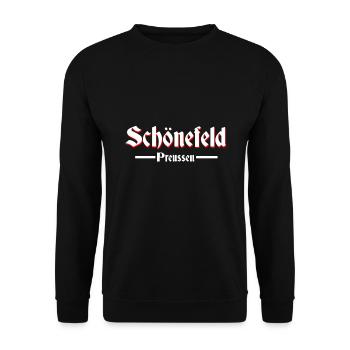 Schönefeld - Unisex Pullover - Schwarz - Vorne - Alina (178cm) & Michal (187cm)