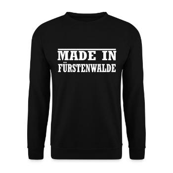 Fürstenwalde Spree - Unisex Pullover - Schwarz - Vorne - Alina (178cm) & Michal (187cm)