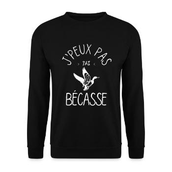J'peux pas j'ai bécasse - Sweat-shirt Unisexe - noir - Devant - Alina (178cm) & Michal (187cm)