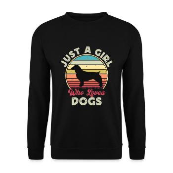 Boykin Spaniel Dog Lover Silhouette Vintage Sunset - Sweat-shirt Unisexe - noir - Devant - Alina (178cm) & Michal (187cm)