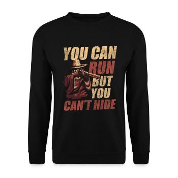 Cowboy Cowboy Boots Riding America - Unisex Sweatshirt - black - Front - Alina (178cm) & Michal (187cm)