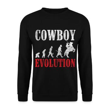Western Rodeo Dressage Saddle - Sweat-shirt Unisexe - noir - Devant - Alina (178cm) & Michal (187cm)