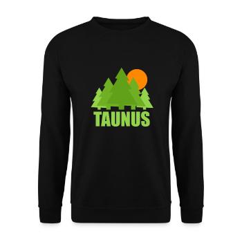 Taunus 08 - Unisex Pullover - Schwarz - Vorne - Alina (178cm) & Michal (187cm)