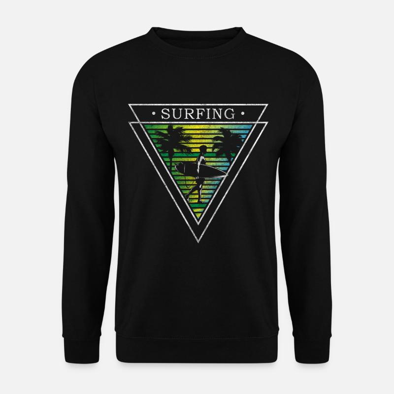Surfer Sea Windsurfer Cool - Unisex Sweatshirt - black