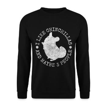 Rongeur de compagnie - Sweat-shirt Unisexe - noir - Devant - Alina (178cm) & Michal (187cm)