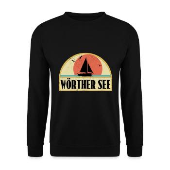 Wörthersee - Unisex Pullover - Schwarz - Vorne - Alina (178cm) & Michal (187cm)
