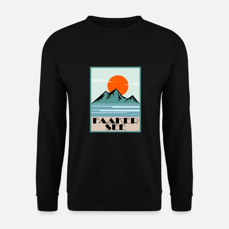 Faaker See - Unisex Pullover - Schwarz