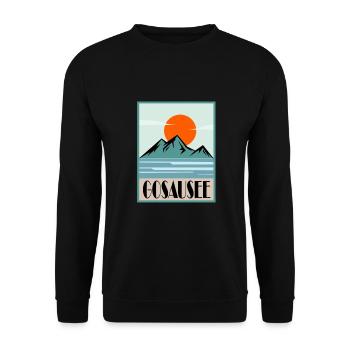 Gosausee - Unisex Pullover - Schwarz - Vorne - Alina (178cm) & Michal (187cm)