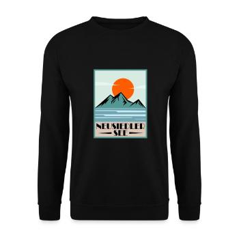 Neusiedler See - Unisex Pullover - Schwarz - Vorne - Alina (178cm) & Michal (187cm)