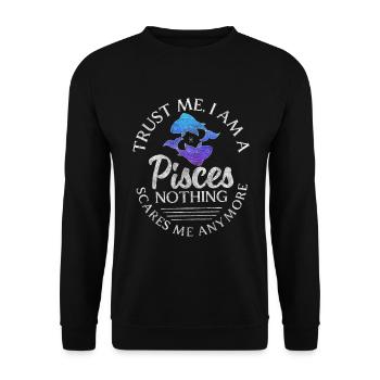 Propriétés de l’eau du zodiaque - Sweat-shirt Unisexe - noir - Devant - Alina (178cm) & Michal (187cm)