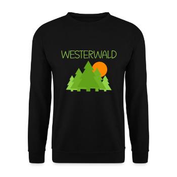 Westerwald - Unisex Pullover - Schwarz - Vorne - Alina (178cm) & Michal (187cm)
