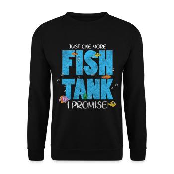 Fish aquarists under water - Unisex Sweatshirt - black - Front - Alina (178cm) & Michal (187cm)