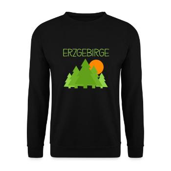 Erzgebirge - Unisex Pullover - Schwarz - Vorne - Alina (178cm) & Michal (187cm)