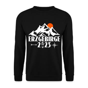 Erzgebirge 2023 - Unisex Pullover - Schwarz - Vorne - Alina (178cm) & Michal (187cm)