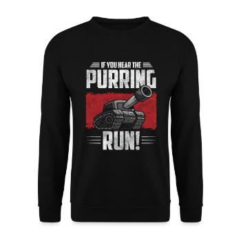 Krieg Armee Bundeswehr - Unisex Pullover - Schwarz - Vorne - Alina (178cm) & Michal (187cm)