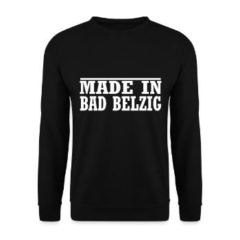 Bad Belzig - Unisex Pullover - Schwarz - Vorne - Alina (178cm) & Michal (187cm)