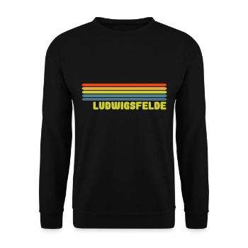 Ludwigsfelde - Unisex Pullover - Schwarz - Vorne - Alina (178cm) & Michal (187cm)