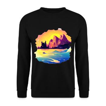 Germany nature - Unisex Pullover - Schwarz - Vorne - Alina (178cm) & Michal (187cm)
