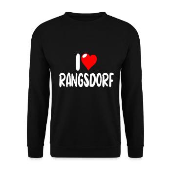 Rangsdorf - Unisex Pullover - Schwarz - Vorne - Alina (178cm) & Michal (187cm)