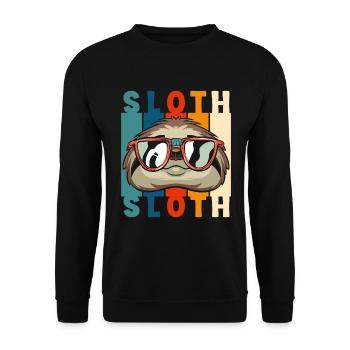 Chill out Hang out comfortably - Unisex Sweatshirt - black - Front - Alina (178cm) & Michal (187cm)