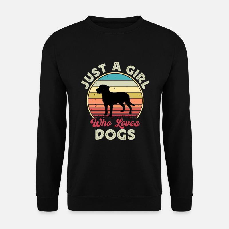 Großer Schweizer Sennenhund Silhouette Retro Sonnenuntergang - Unisex Pullover - Schwarz