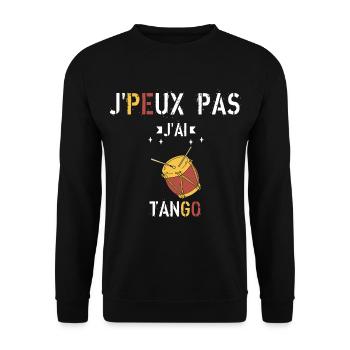 J Peux Pas J Ai Tango - Sweat-shirt Unisexe - noir - Devant - Alina (178cm) & Michal (187cm)