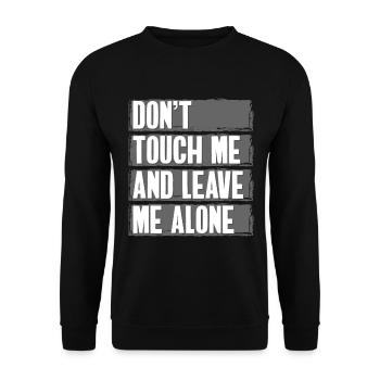 Il suffit de regarder mon problème de provocation - Sweat-shirt Unisexe - noir - Devant - Alina (178cm) & Michal (187cm)