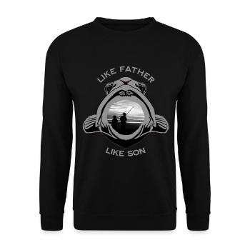 TEL PÈRE, TEL FILS - Sweat-shirt Unisexe - noir - Devant - Alina (178cm) & Michal (187cm)