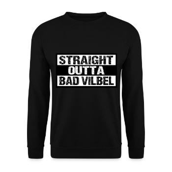 Bad Vilbel - Unisex Pullover - Schwarz - Vorne - Alina (178cm) & Michal (187cm)