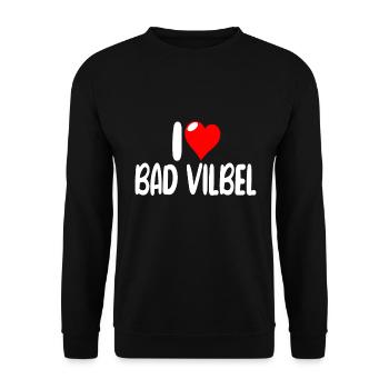 Bad Vilbel - Unisex Pullover - Schwarz - Vorne - Alina (178cm) & Michal (187cm)