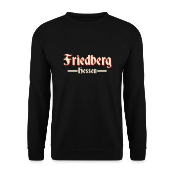 Friedberg - Unisex Pullover - Schwarz - Vorne - Alina (178cm) & Michal (187cm)