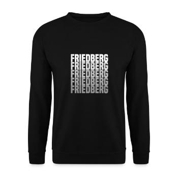 Friedberg in Hessen - Unisex Pullover - Schwarz - Vorne - Alina (178cm) & Michal (187cm)