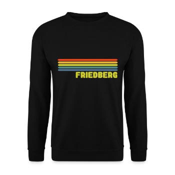 Friedberg in Hessen - Unisex Pullover - Schwarz - Vorne - Alina (178cm) & Michal (187cm)