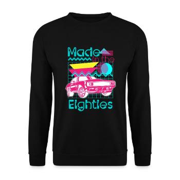 Neon Cool Kostüm Leuchtreklame - Unisex Pullover - Schwarz - Vorne - Alina (178cm) & Michal (187cm)