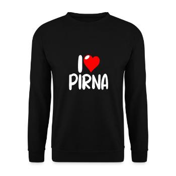 Pirna - Unisex Pullover - Schwarz - Vorne - Alina (178cm) & Michal (187cm)