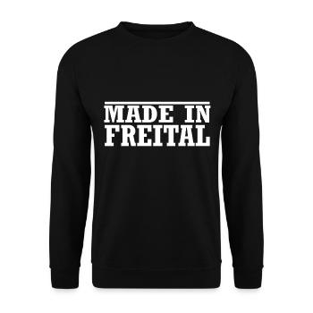 Freital - Unisex Pullover - Schwarz - Vorne - Alina (178cm) & Michal (187cm)