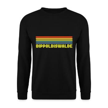Dippoldiswalde - Unisex Pullover - Schwarz - Vorne - Alina (178cm) & Michal (187cm)